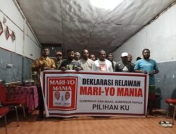 HYU Pimpin Deklarasi Relawan MARI YO MANIA di Abepura: Kami Siap Bungkus Suara!