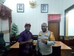 Menase Udam Temui Kapolres Jayapura, Bahas Revitalisasi Tradisi Tokok Sagu